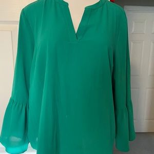 🎉Super Cute J Crew Green Blouse🎉 NWT